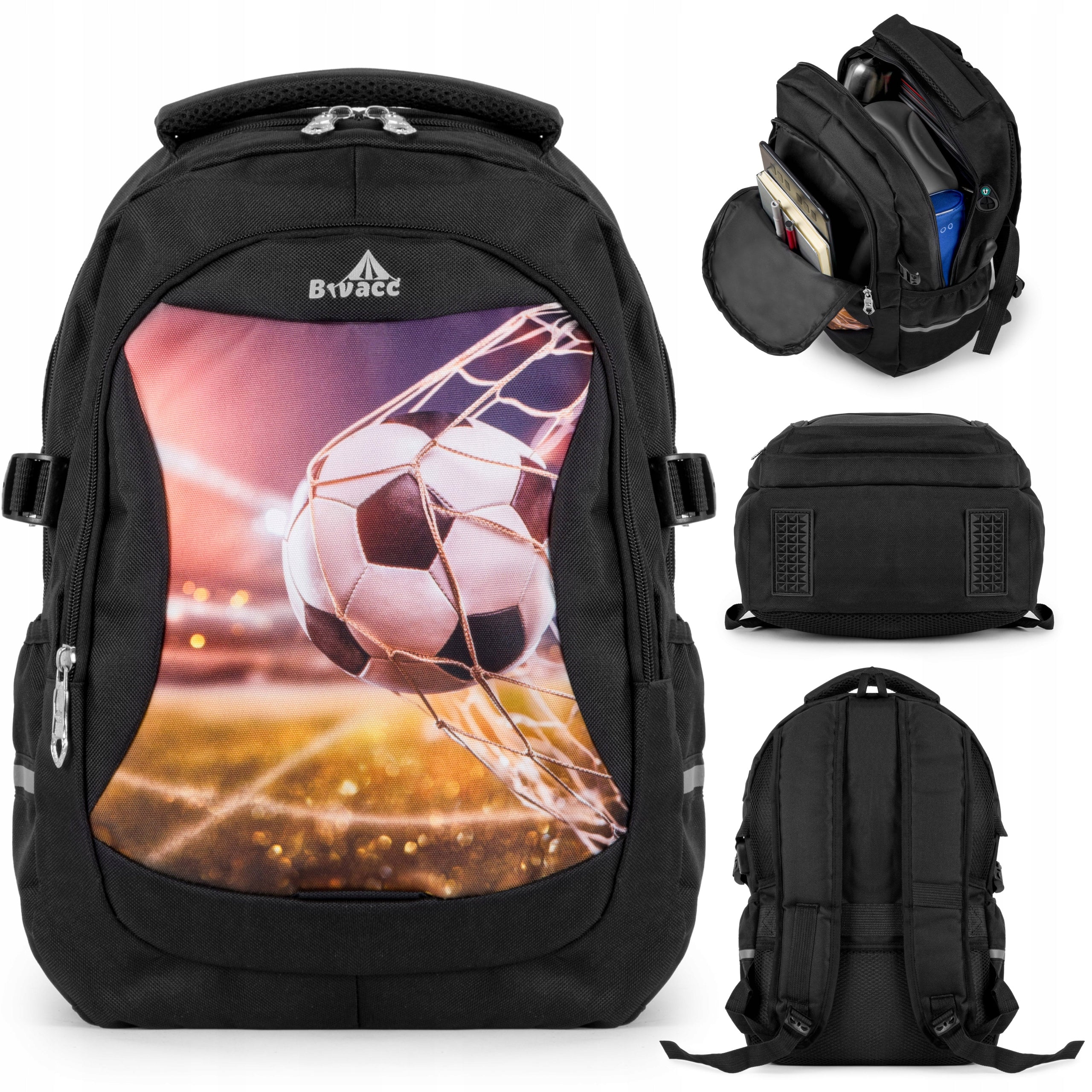 School Backpack Sports STRIKER Ball EURO 24 for boy youth LARGE
