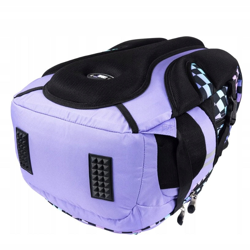School Backpack Youth 4-Chamber St. Right BP-01 WAVY CHESSBOARD Manufacturer code 6001