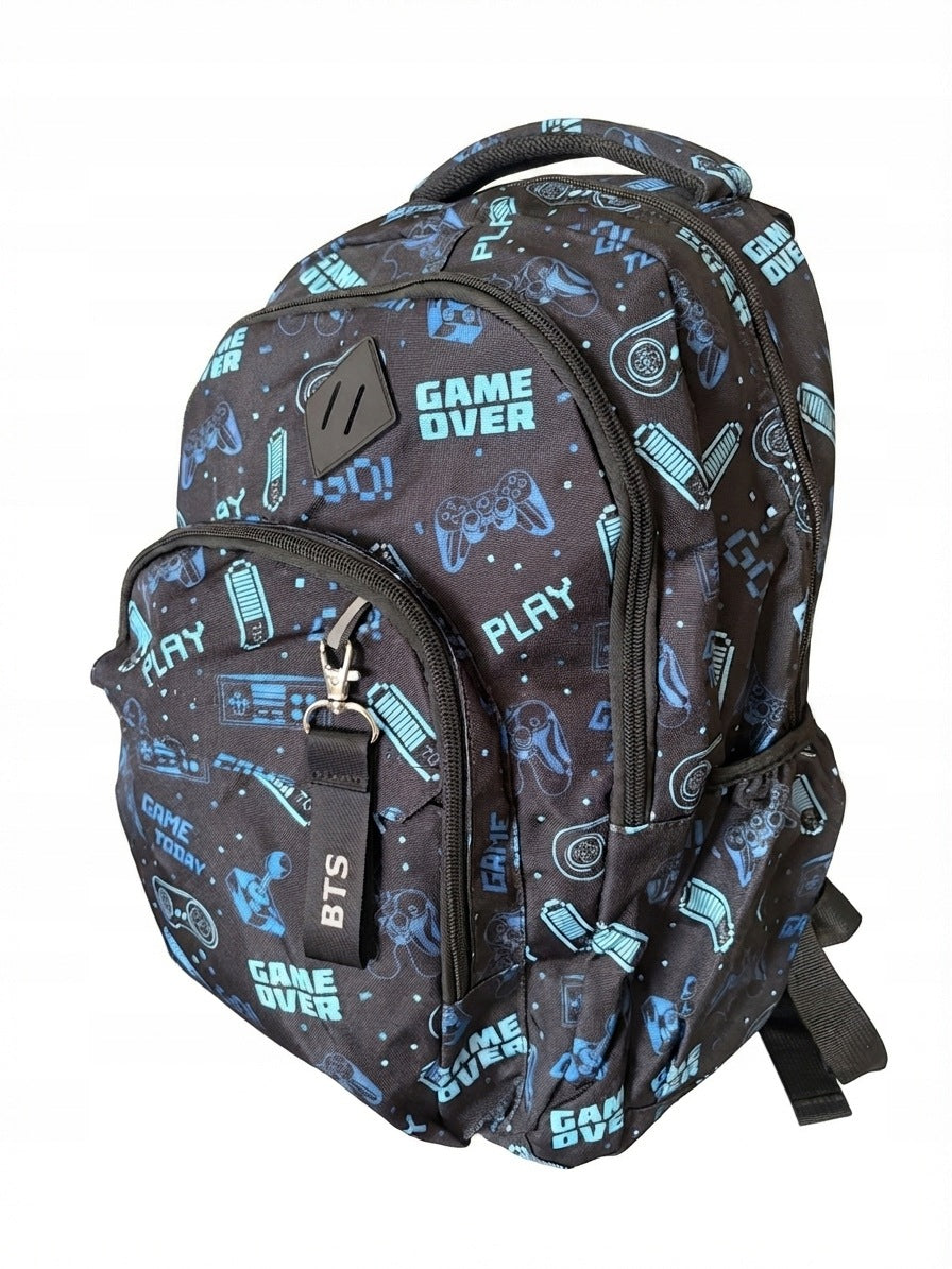 School Backpack Youth Kayet Gamer Game Over gameing black Manufacturer code T26.385A-M2