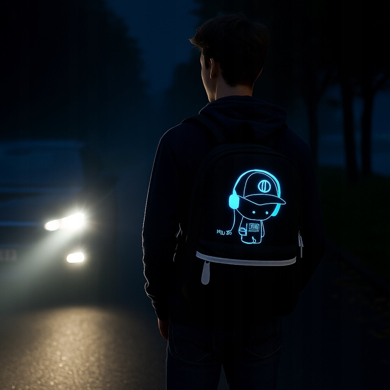 School Backpack Youth Reflectors USB Pencil Case for Boy Girl Brand Imiti