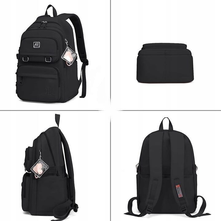School Backpack Youth Schoolbag For Girls Boy Black For 1-3 Packaging status original