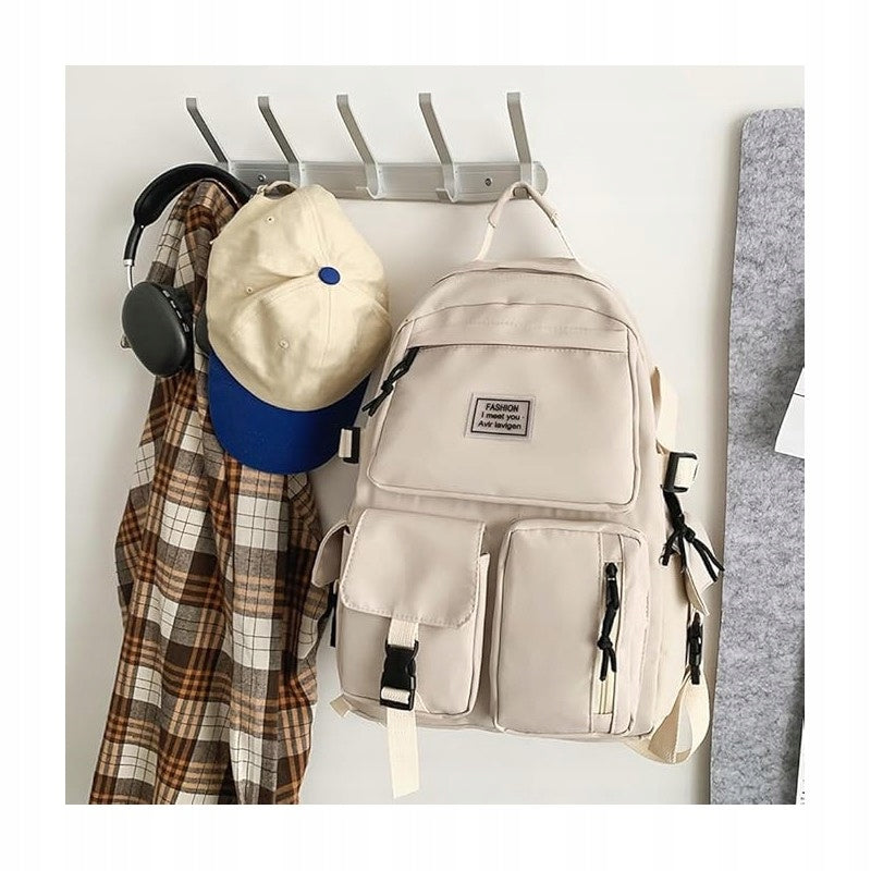 School Backpack Youth Sports Universal School Satchel Beige EAN (GTIN) 5903716883804