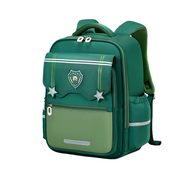 School Backpack for Boys and Girls Green Large Lightweight Spacious