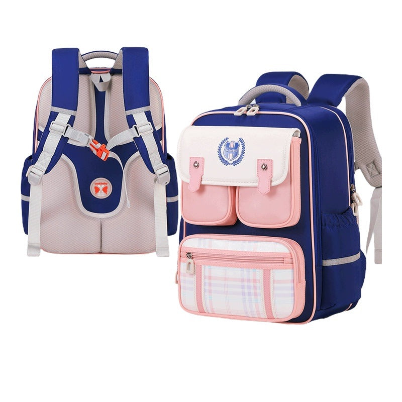 School Backpack for Boys and Girls Pink Large Resistance