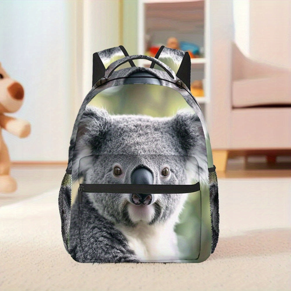 School Backpack for Daily Use with Cute Koala Print