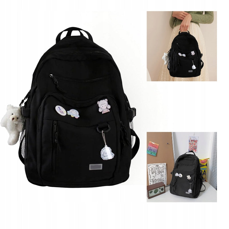 School Bag Cute Bear Backpack Oxford Laptop Girls Travel Multi