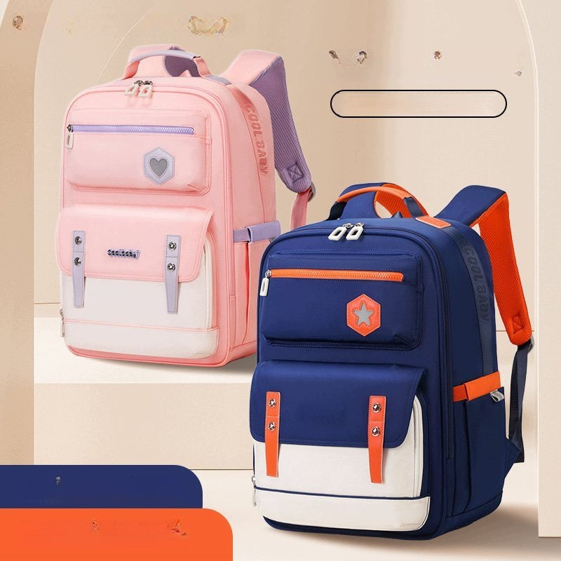 School Bag for Boys and Girls Purple Dirt Resistant Brand no brand