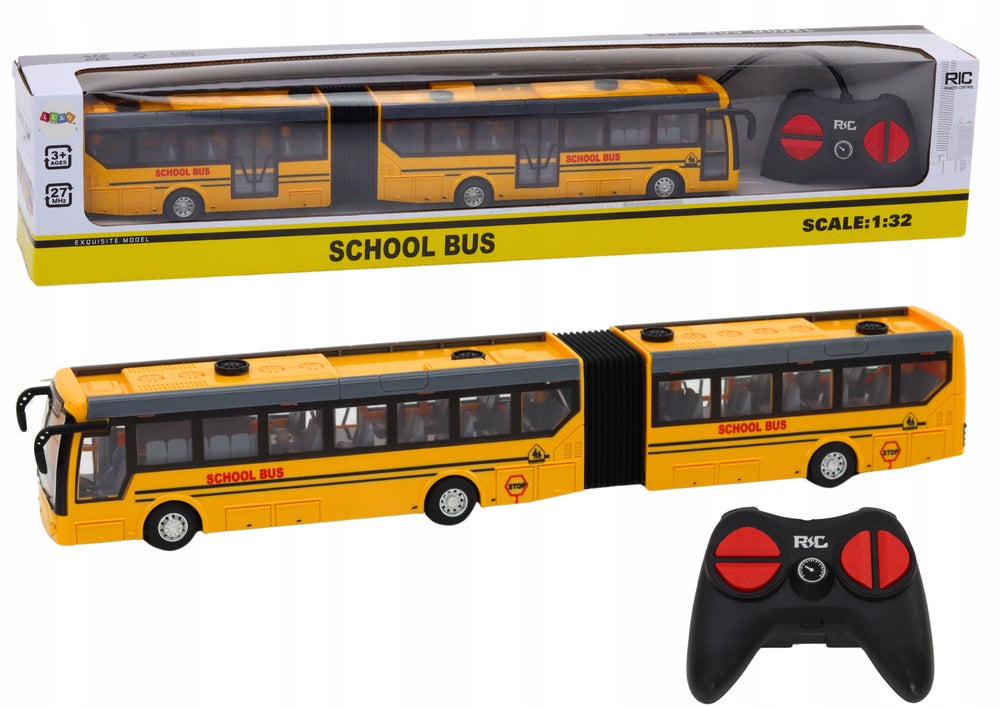 School Bus Remote Controlled Articulated RC 1:32 Yellow Packaging status original