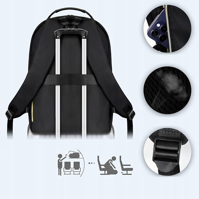 School Laptop Backpack Hand Luggage USB Waterproof Nylon 18 Pockets EAN (GTIN) 5201912013262