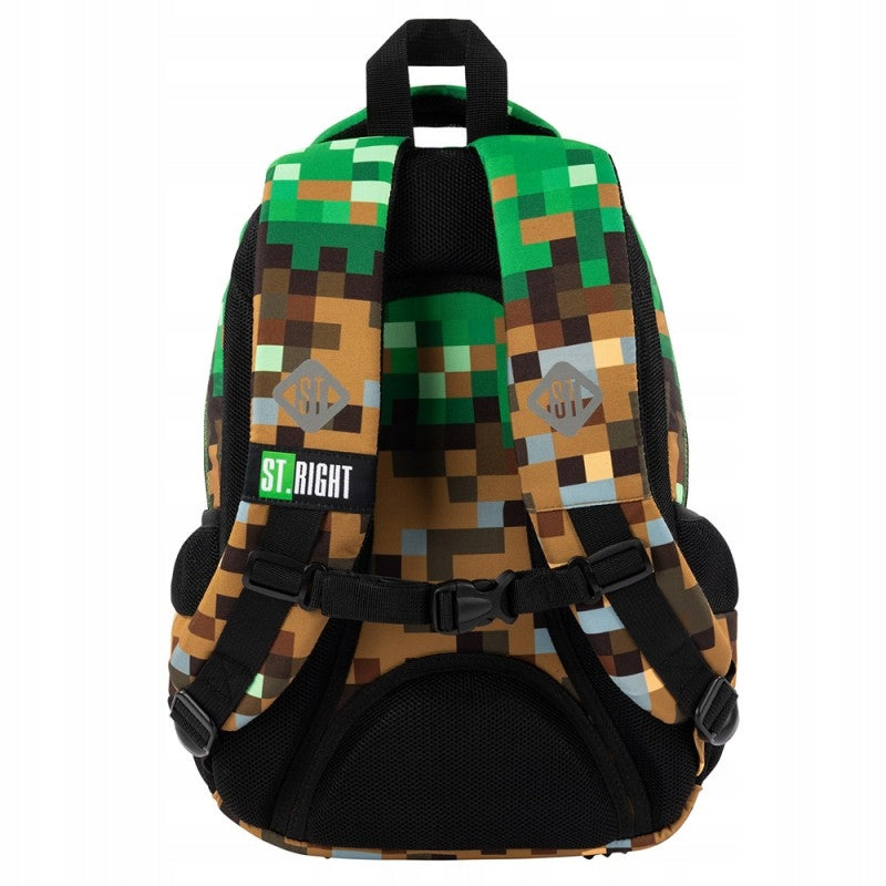 School Set BACKPACK Pencil Case Bag Pixel Pixels Game Zone For Player Brand St.Right