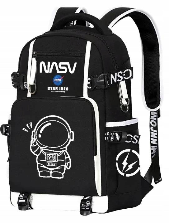School Set Backpack GLOWING REFLECTIVE NASA School Pencil Case Keychain (D083) EAN (GTIN) 5903794634275