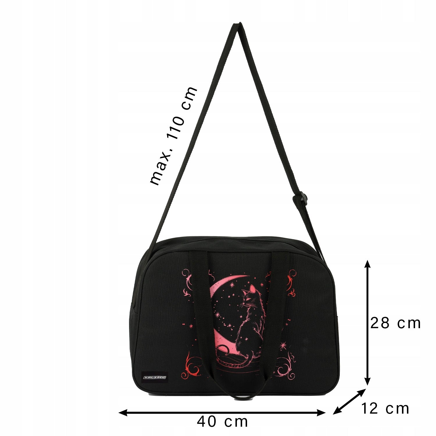 School/Sports bag Kruzzel 26516 Kruzzel Color black pink