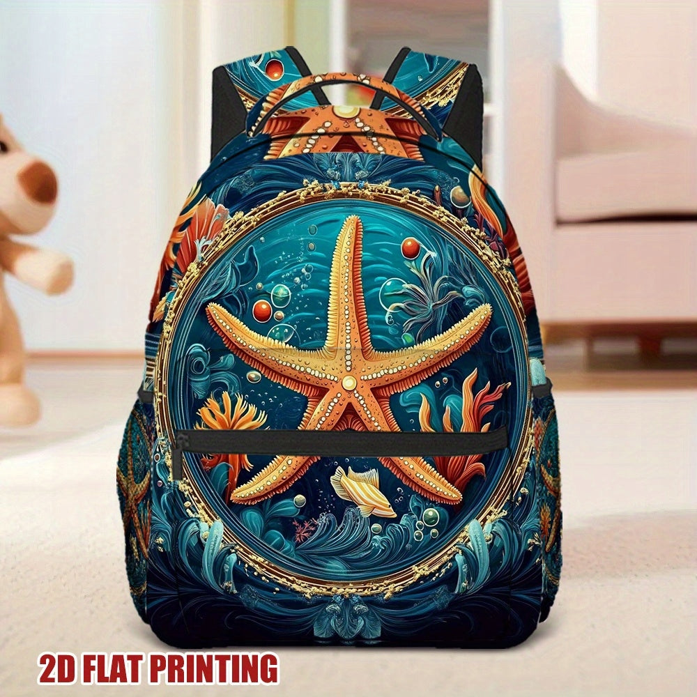 School Travel Backpack - Cosmic Adventure Astronaut Rocket - Durable