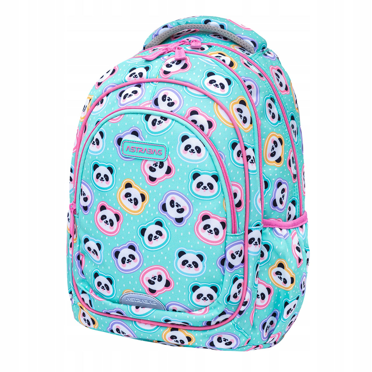 School backpack 20L Astrabag Minty Pandas, AB330 for girls class 1-3 Manufacturer code 502025010