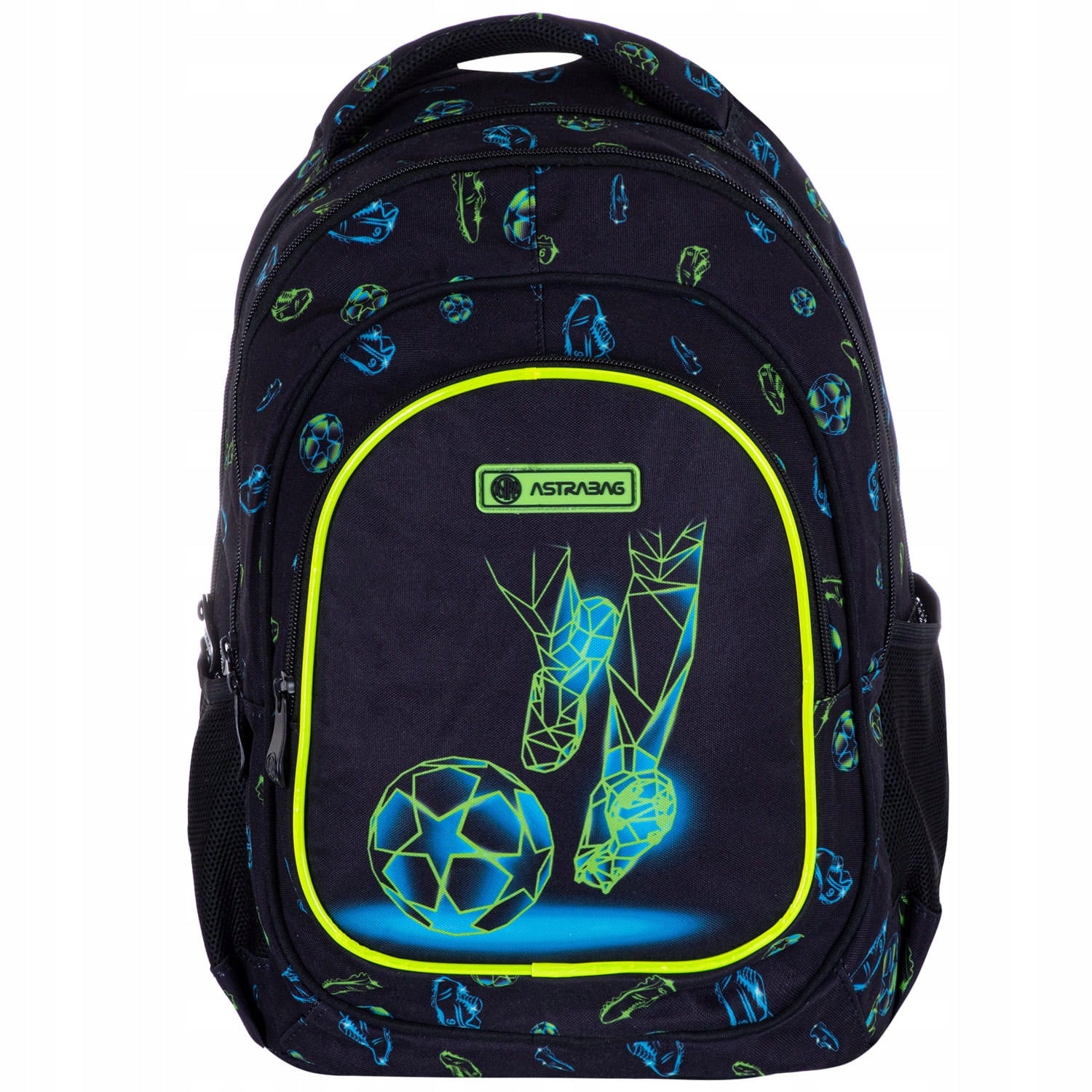 School backpack 27L Astrabag Football Motion 3 compartments for boy 4-8 class
