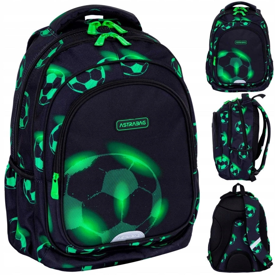 School backpack 27L Astrabag Neo Football, AB300 for boy class 4-8