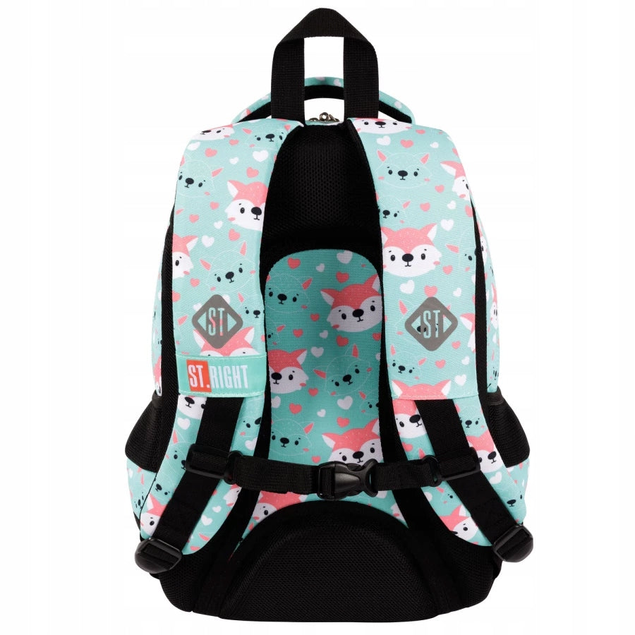 School backpack 3 compartment Liski LOVELY FOXY St.Right Manufacturer code 664748