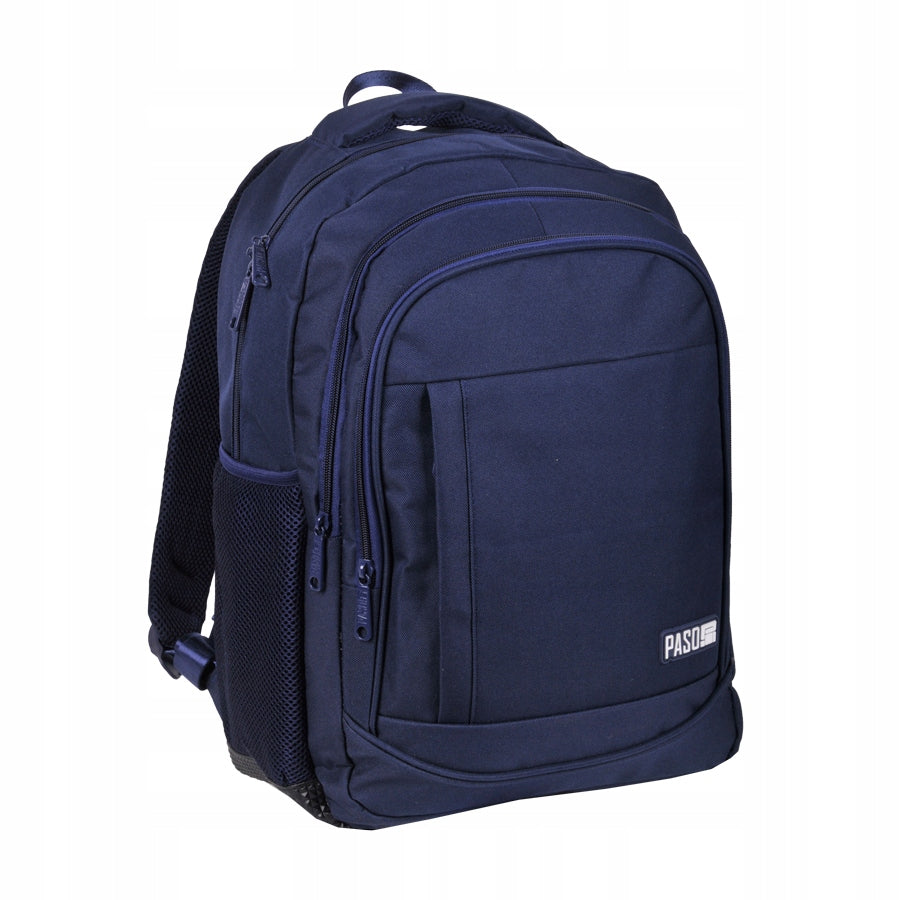 School backpack 3 youth chambers smooth Paso 21 l BLUE