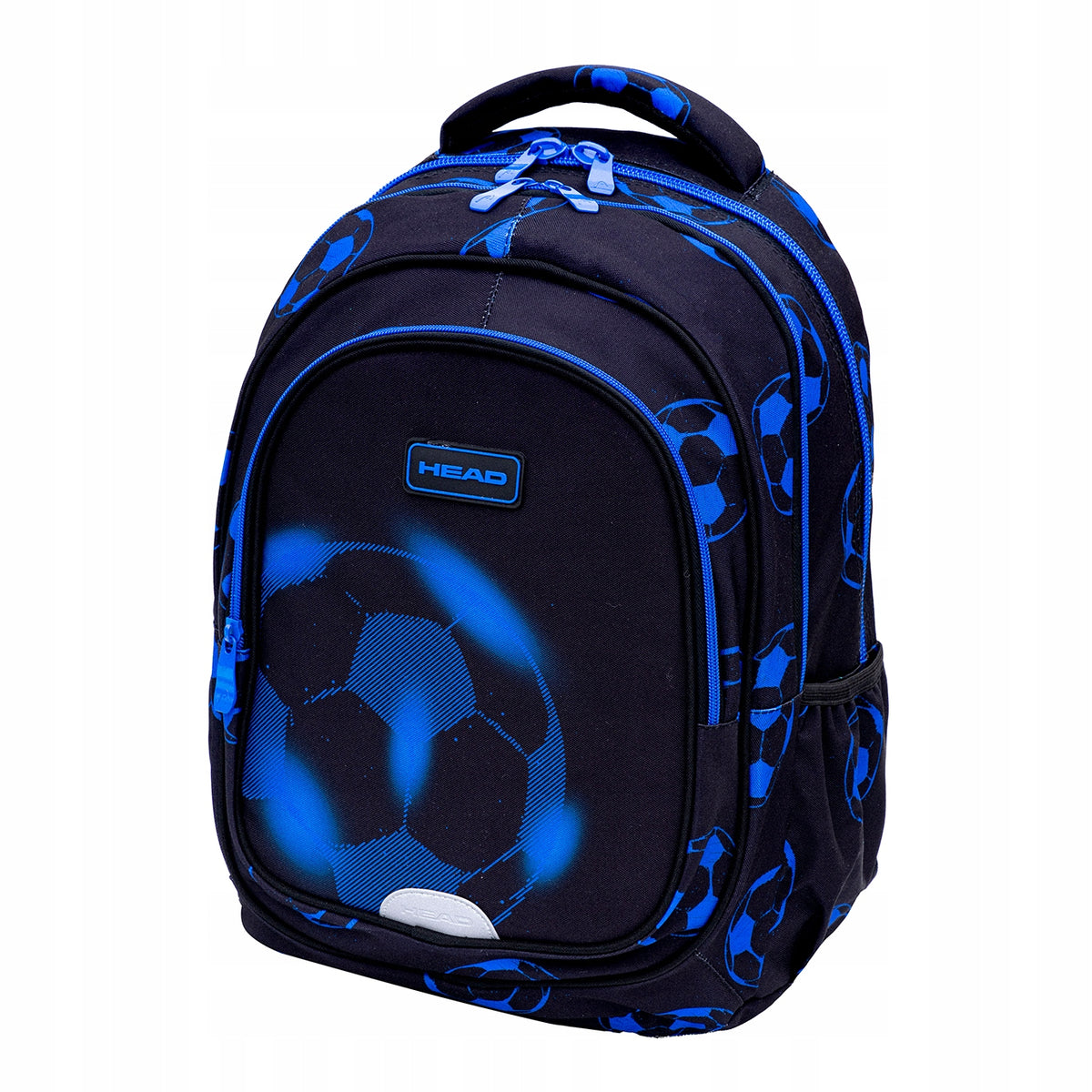 School backpack ASTRA Head NEO BLUE FOOTBALL ball black
