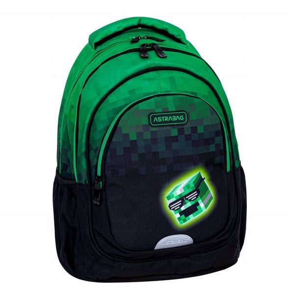 School backpack ASTRABAG AB330 game PIXEL HERO for the player Brand AstraBag