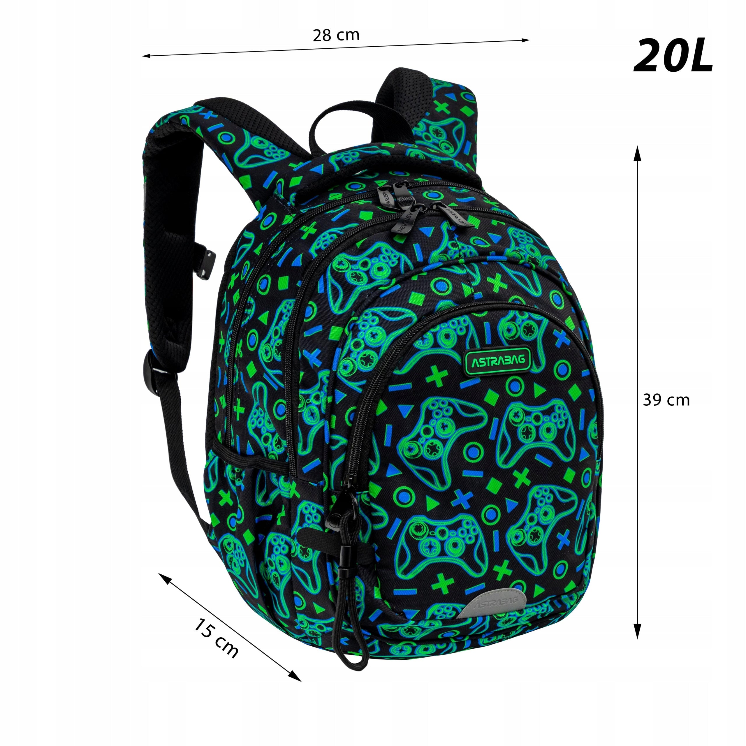 School backpack AstraBag Came On for player pads class 1-3 20 l Manufacturer code 502026019