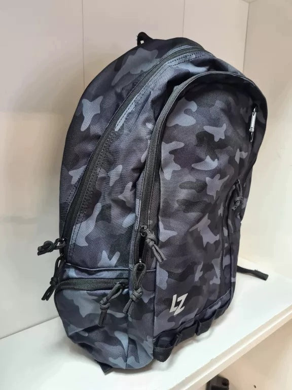 School backpack BLACK GREY BLACK CAMO multi-chamber LOOZZ Manufacturer code WIELOKOMOROWY LOOZZ GREY MORO