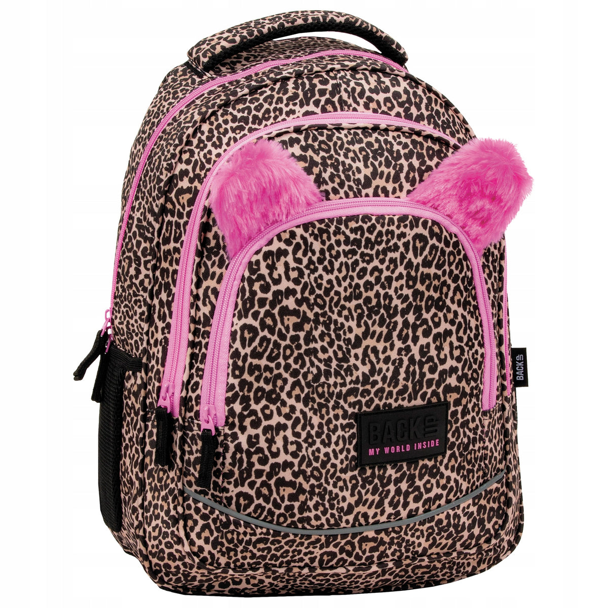School backpack Back Up in leopard print with ears LAMPART X05 Manufacturer code PLB5X05