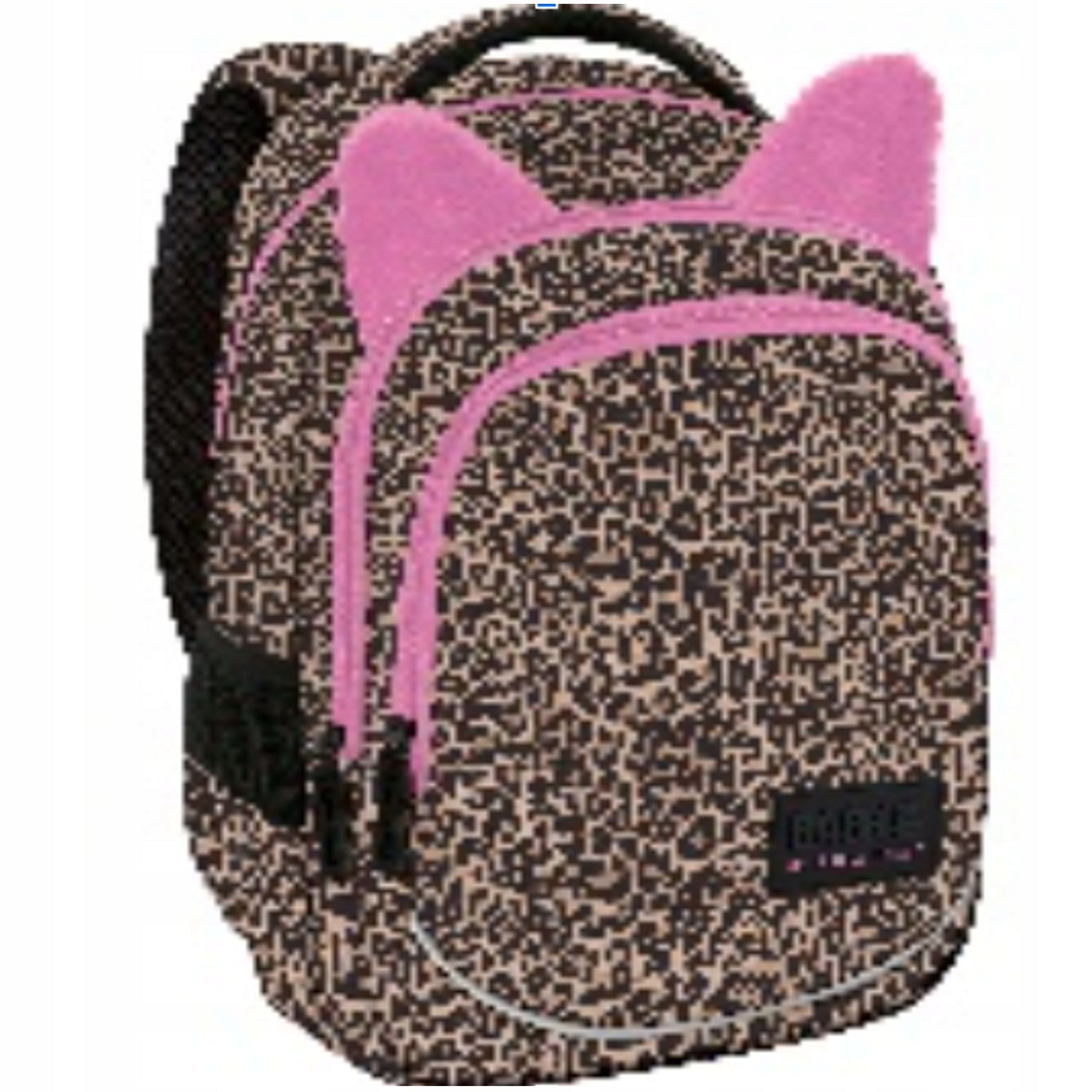 School backpack Back Up in leopard print with ears LAMPART X05