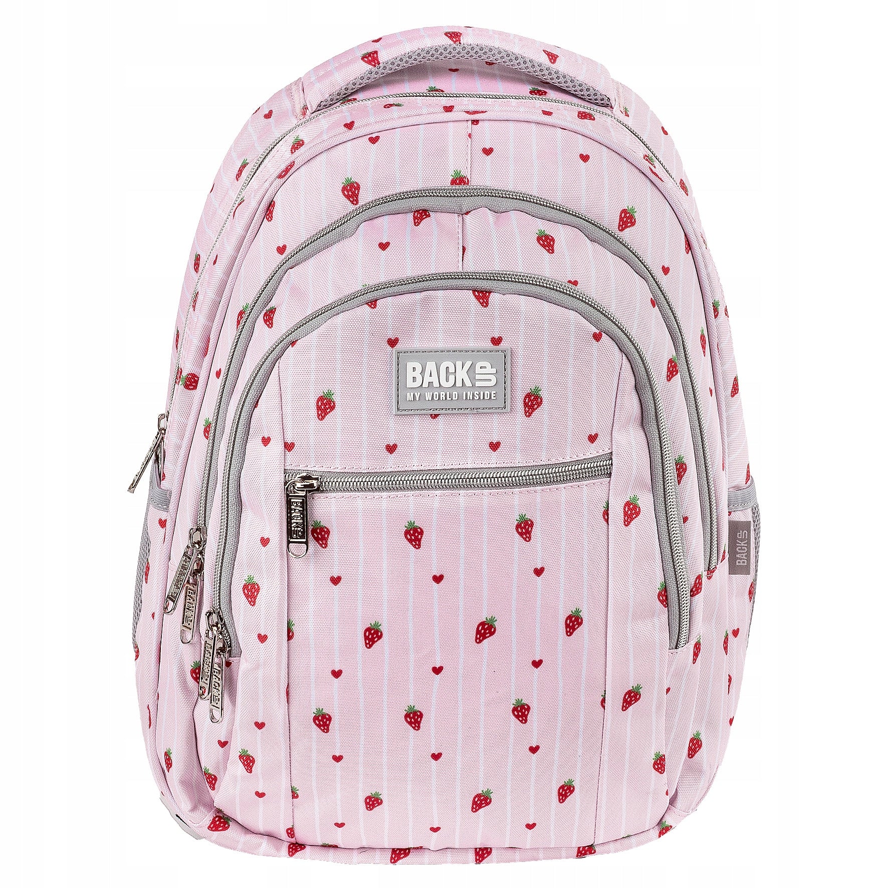 School backpack BackUP 26 L PINK LOVE pink for girls Manufacturer code PLB8O08 zestaw