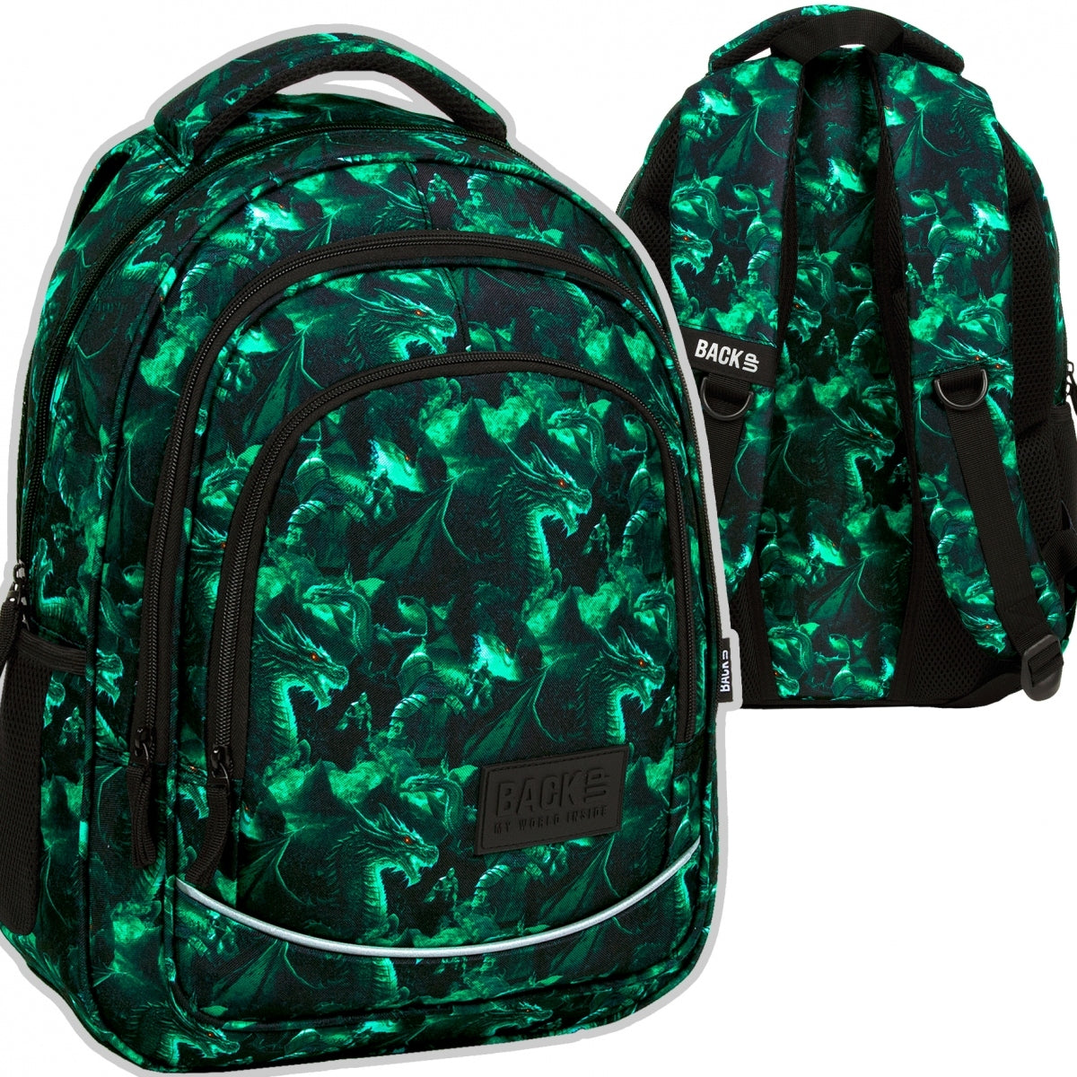 School backpack BackUP 26 L dragon, LEGEND DRAGON