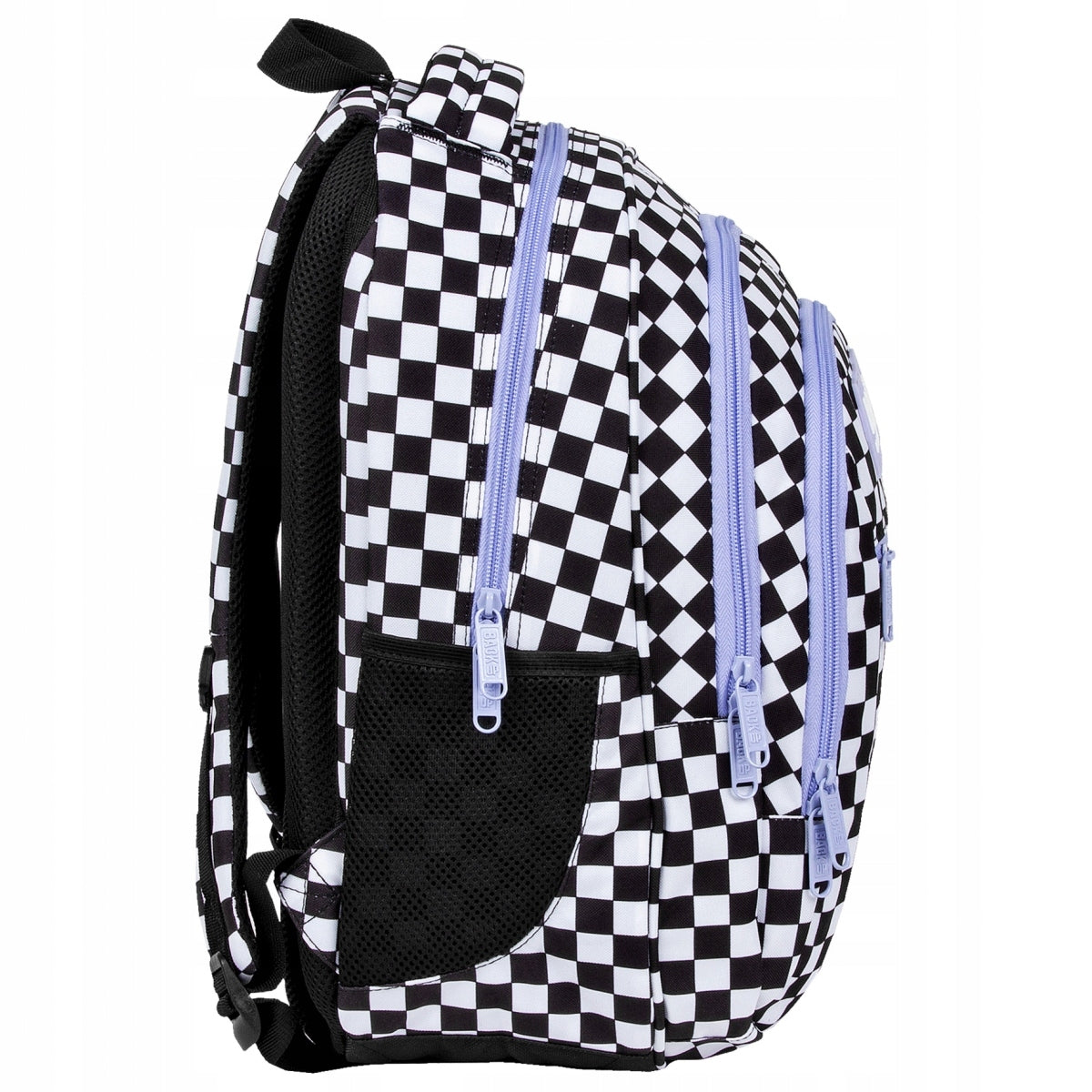 School backpack BackUP 26 L grille with purple elements, SZA Manufacturer code PLB6O94F