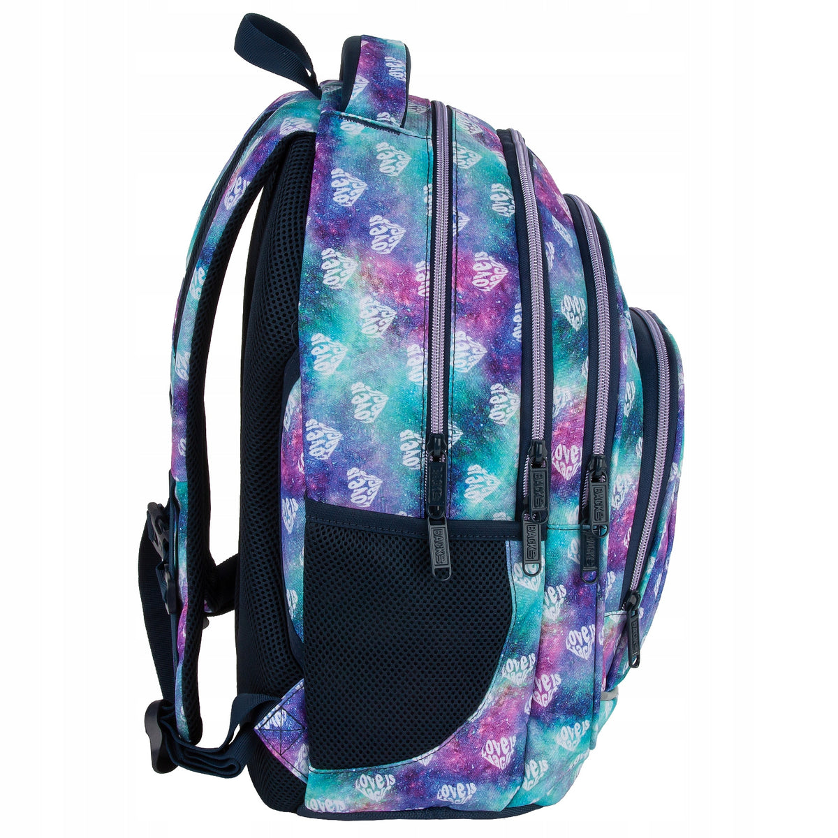 School backpack BackUP 26 L heart diamonds, MAGIC LOVE Manufacturer code PLB7A34