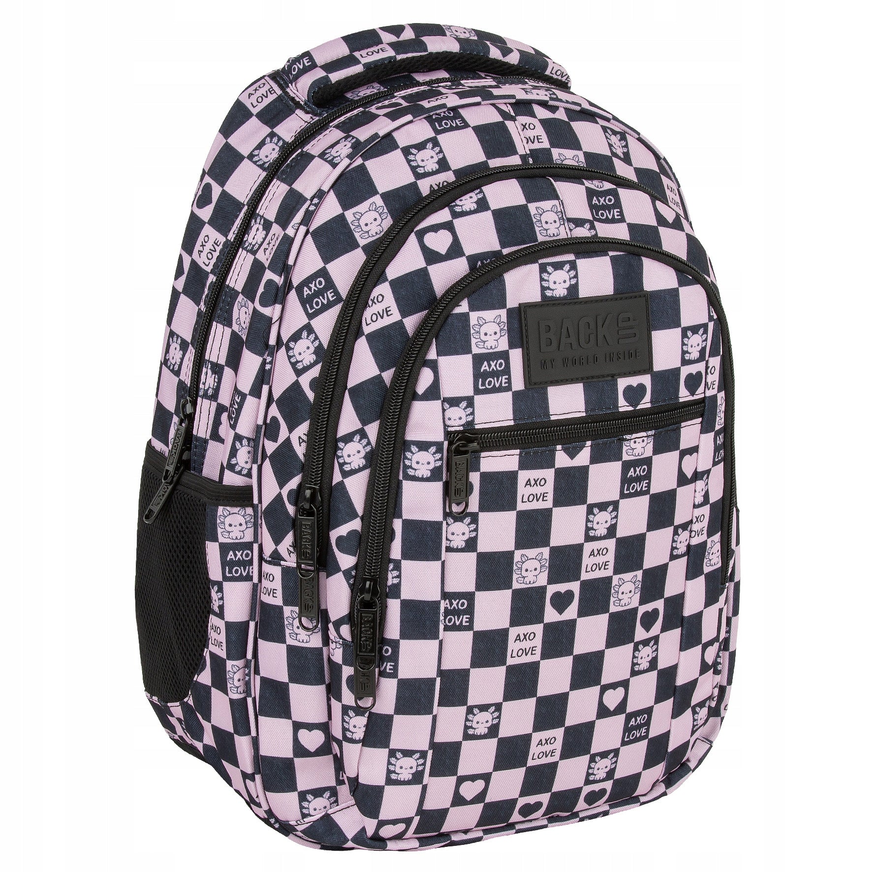 School backpack BackUP 26L AXOLOT HEART grille laptop A4 youth Manufacturer code PLB7O15