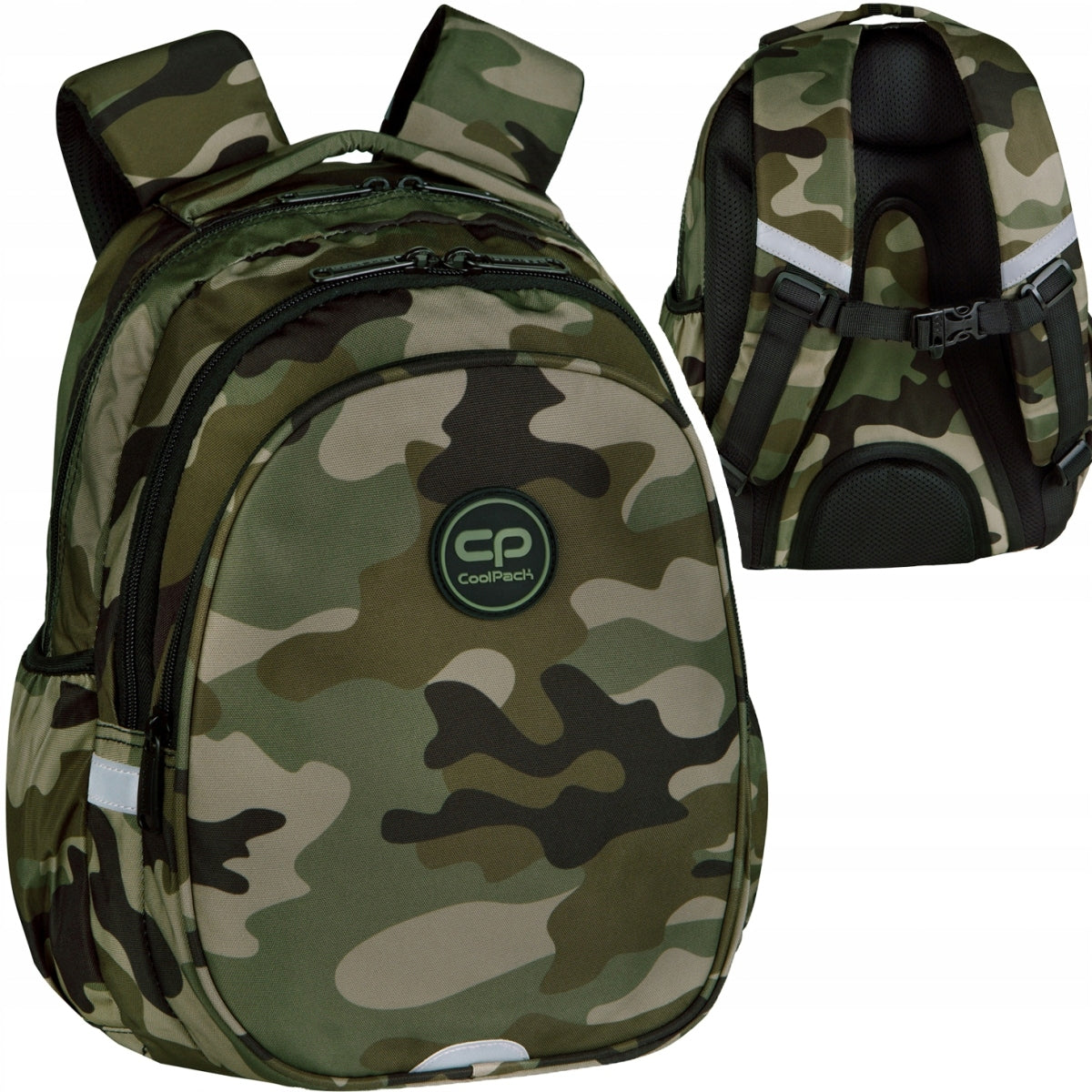 School backpack CoolPack JERRY 19L camo SOLDIER PANTERA from 1st class boys