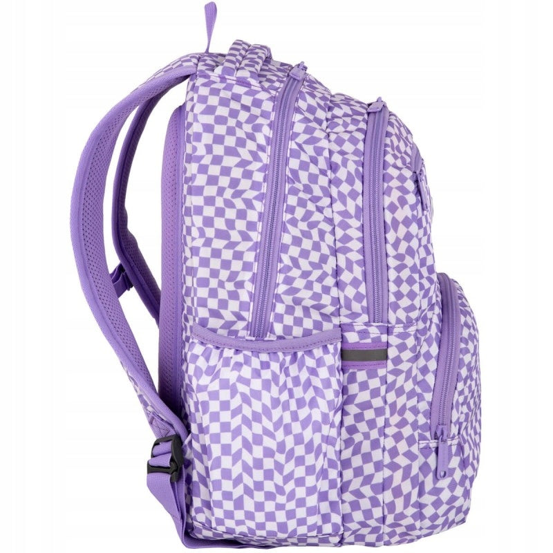 School backpack CoolPack Yoghurt checkered chessboard Set Type multi compartment