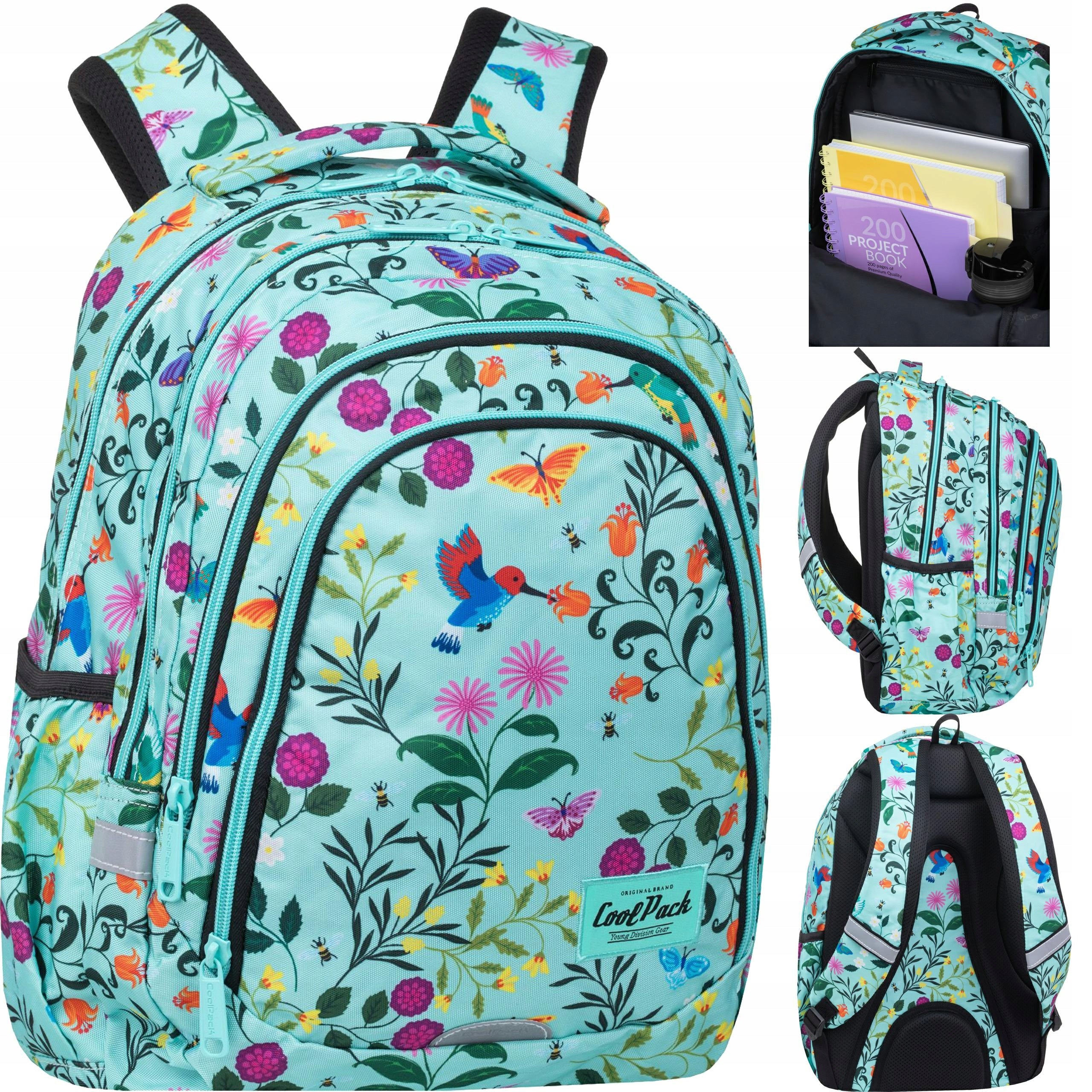 School backpack DRAFTER CoolPack CherryTree blue