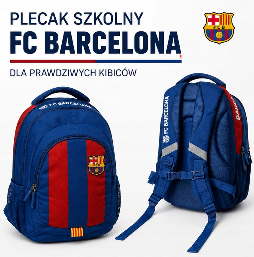 School backpack FC Barcelona 39 cm 3-chamber waterproof reflectors Brand FC Barcelona