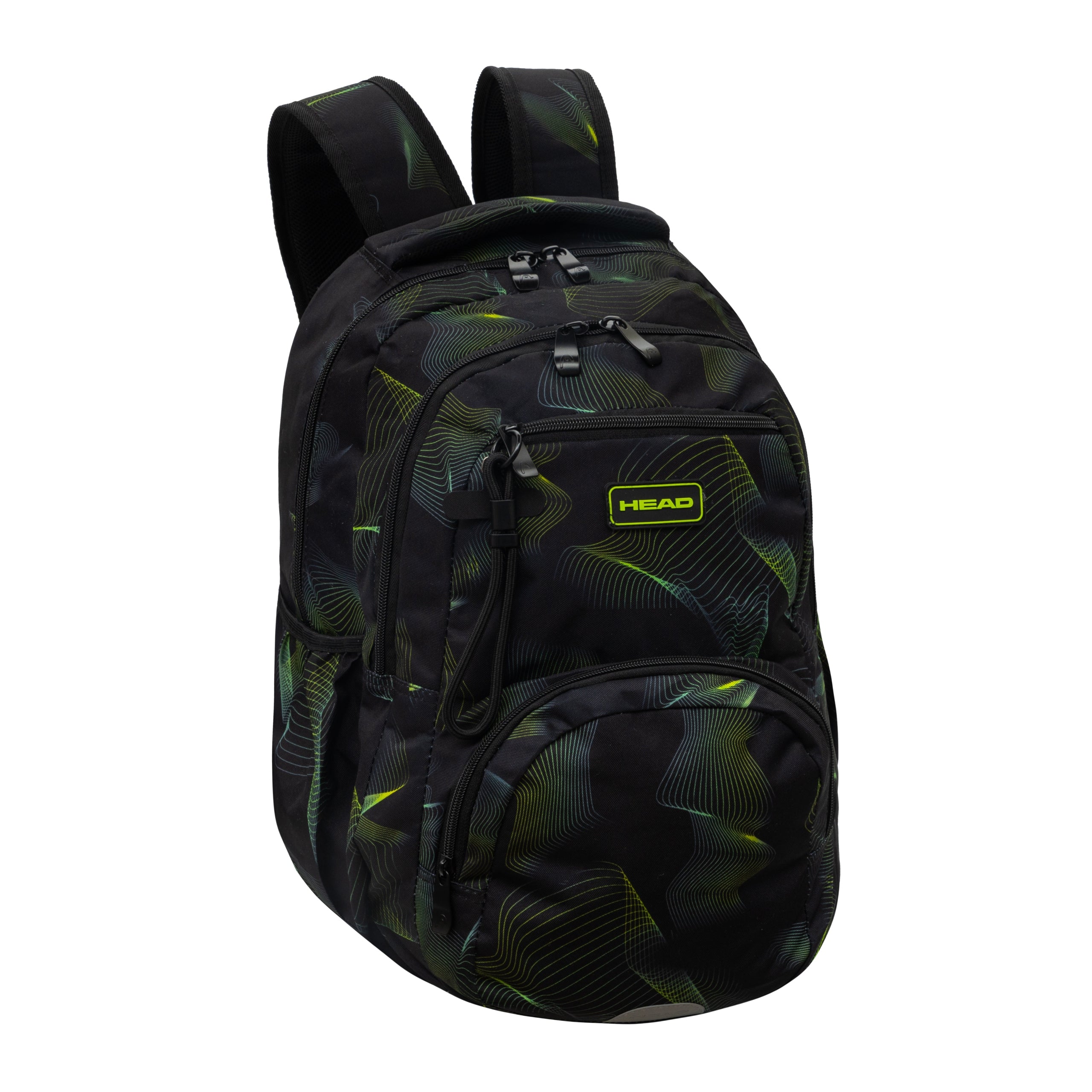 School backpack HEAD GREEN WAVE AB200 for boy youth green Brand Head