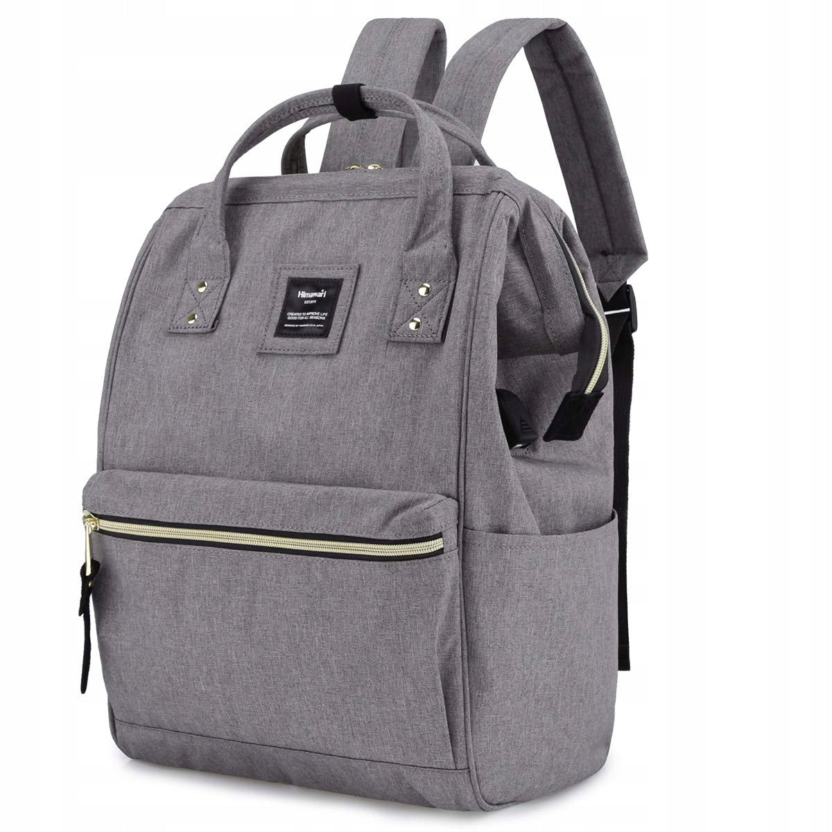 School backpack Himawari 9001 grey USB Brand Himawari