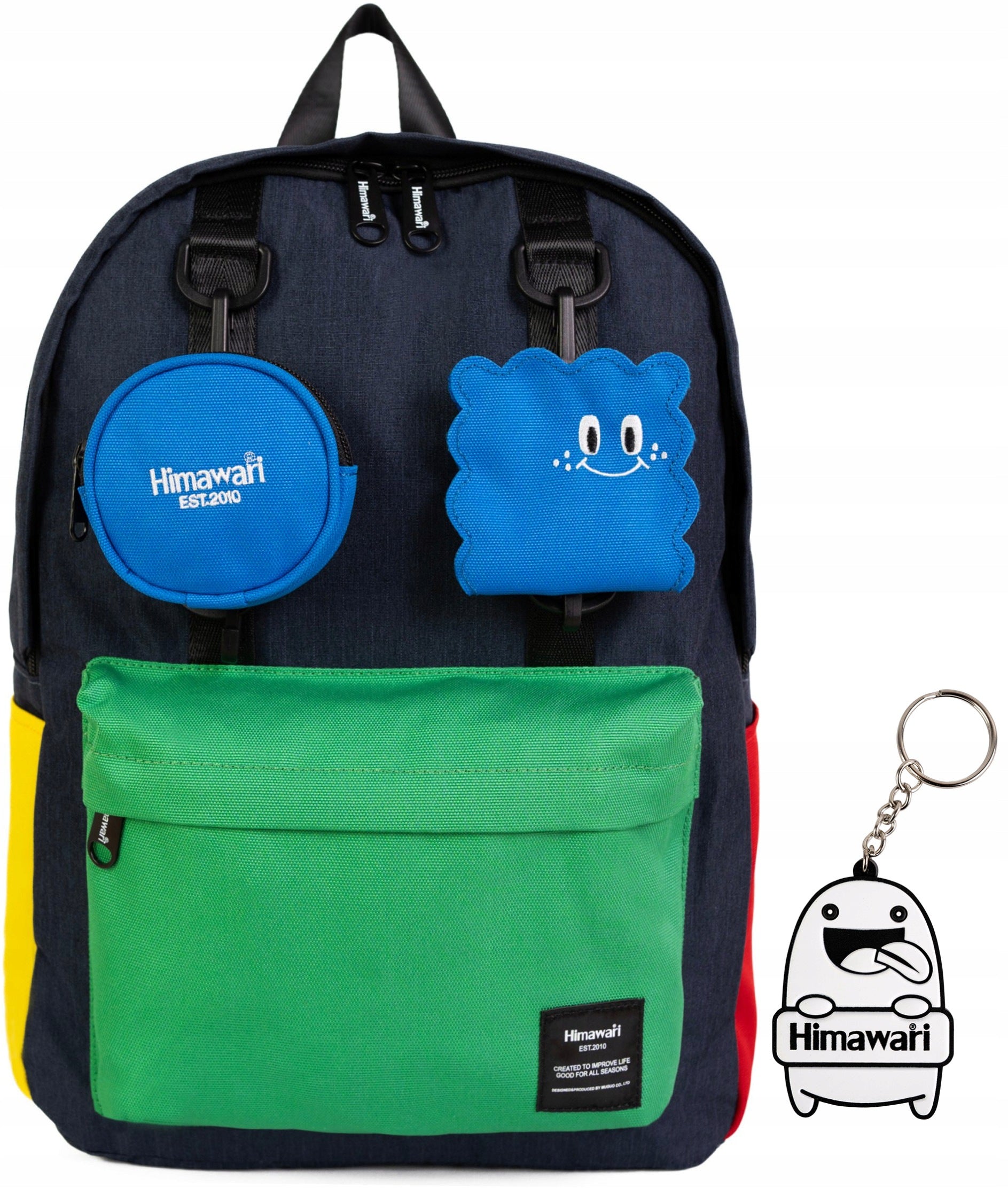 School backpack Himawari Pupil - for girl boy small Navy blue