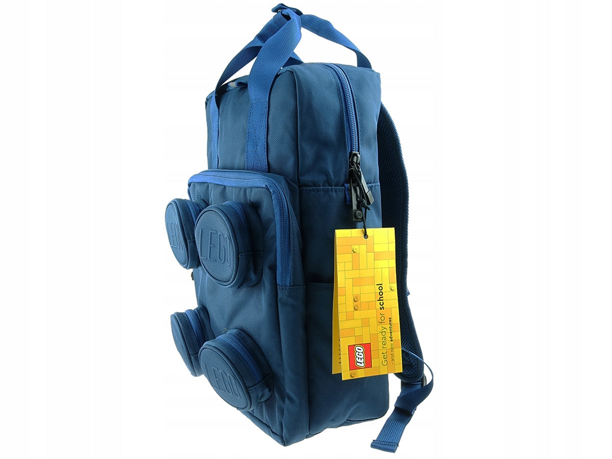 School backpack LEGO Brick 2x2 black 20205-0140 blue 15L Packaging status original