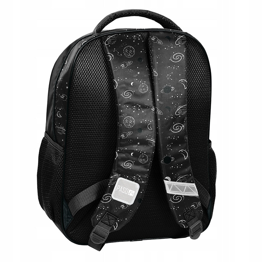 School backpack PASO NASA for boy class 123 black for school space Brand Paso