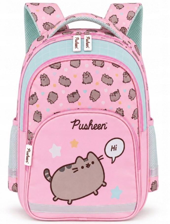 School backpack PUSHEEN St. Majewski 3 compartment Pink