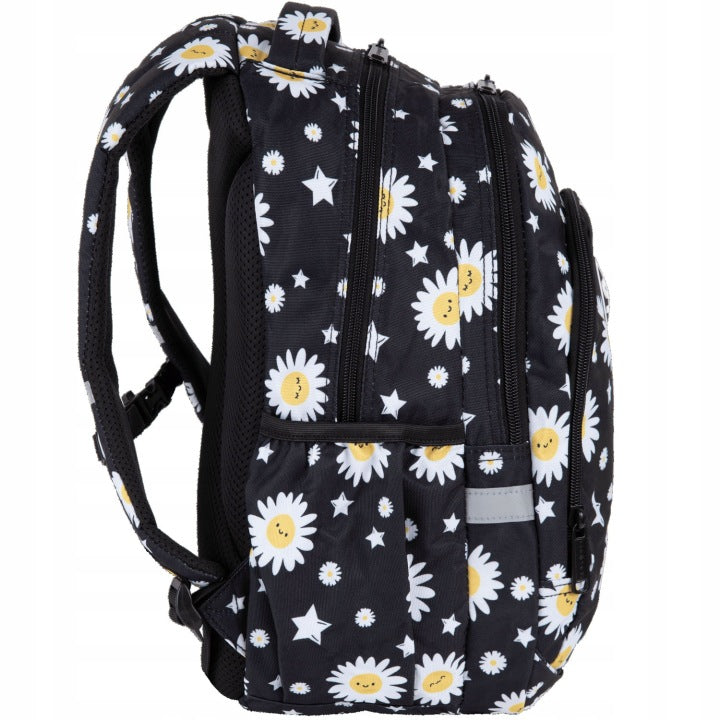 School backpack Prime Pro Daisy Black flower for girls Coolpack F162817 Manufacturer code F162817