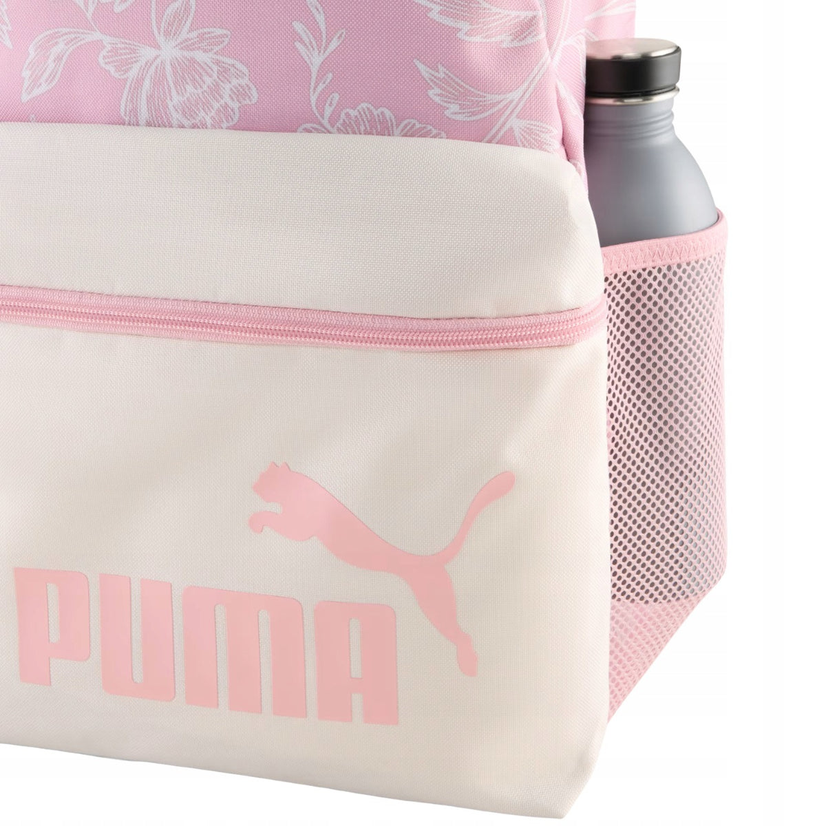 School backpack Puma youth pink flowers for girls + lesson plan Brand Puma
