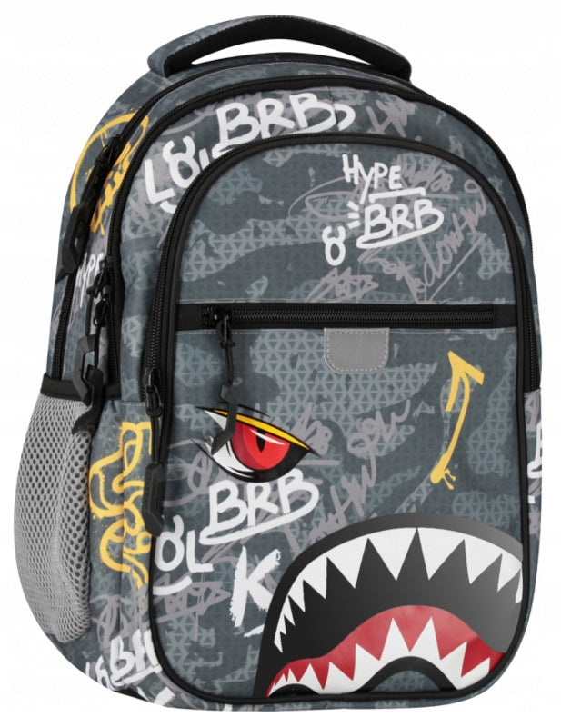 School backpack. Shark