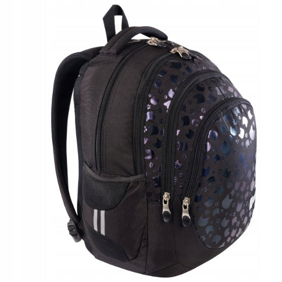 School backpack St.Right black multi-chamber 4-chamber 23 l cats Manufacturer code bp-06