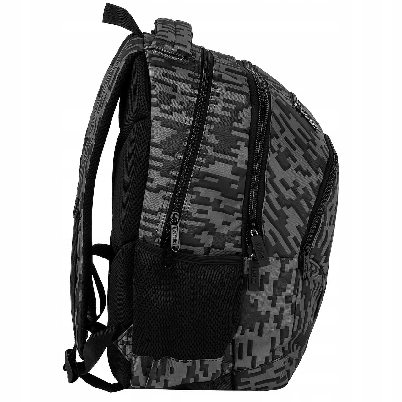 School backpack W. large, grey-black, 30 L Manufacturer code PLB7W58