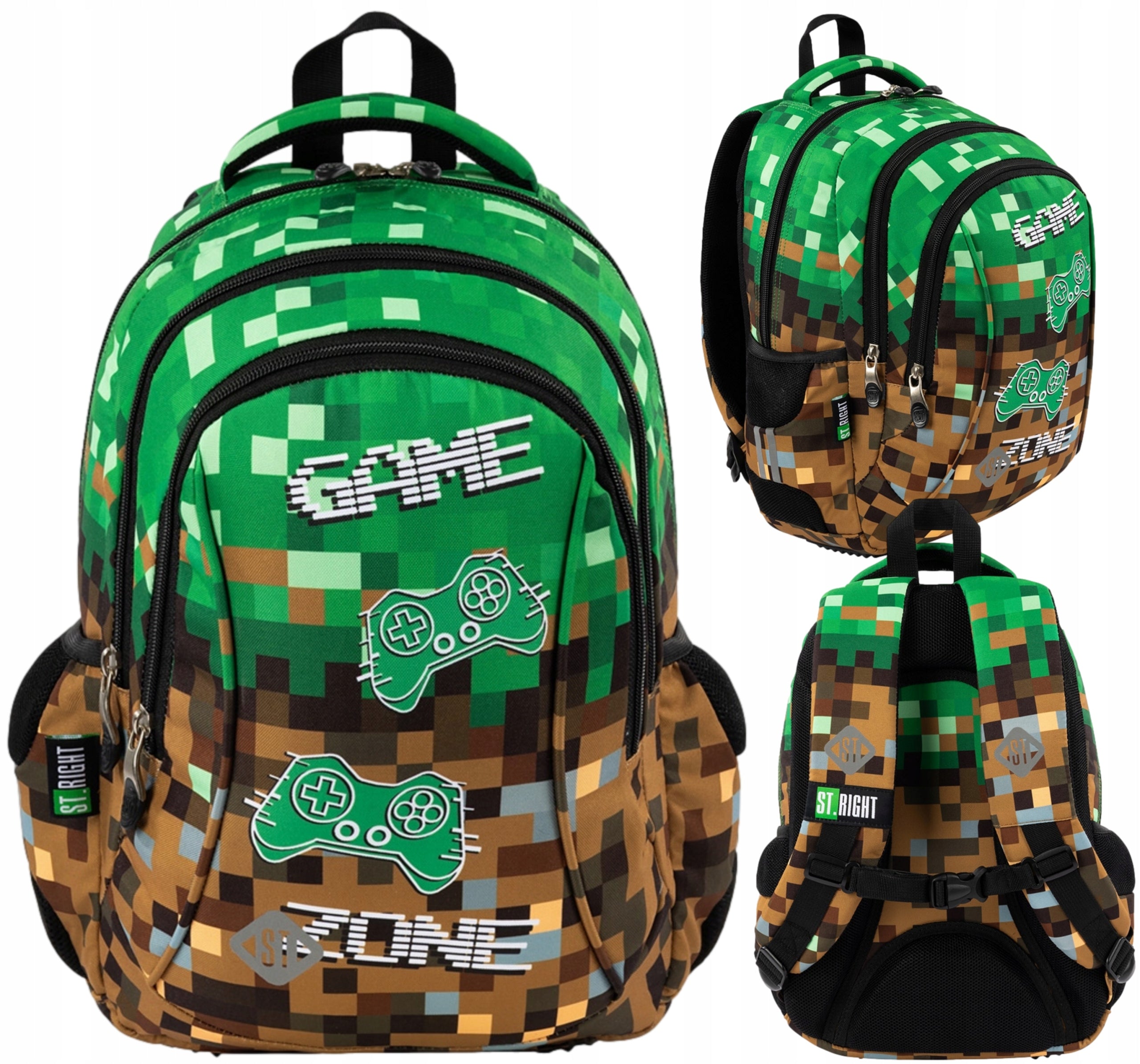 School backpack Youth multi-chamber St.Right PIXEL