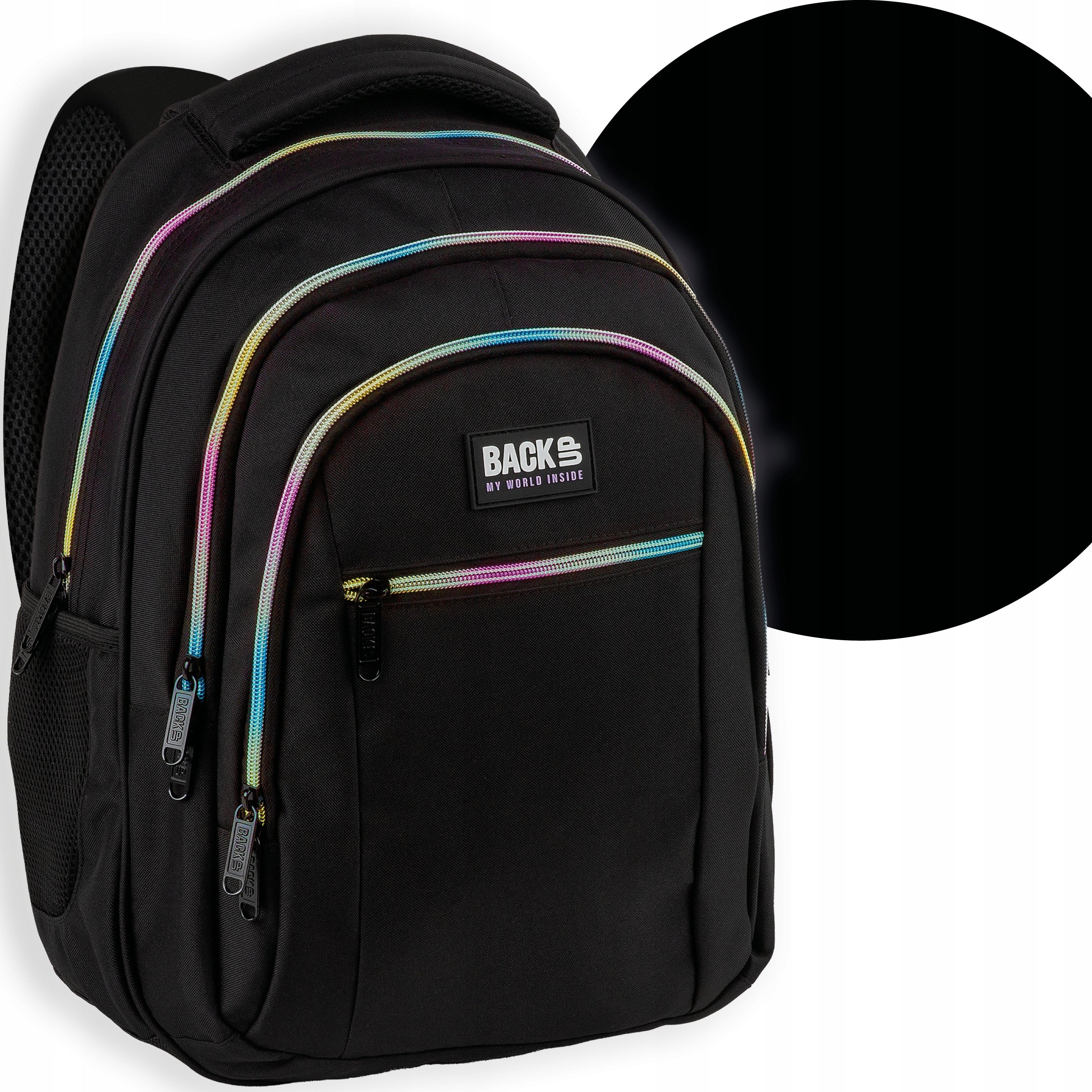 School backpack boys BackUP black